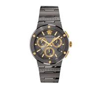 Versace Herren Uhr Armbanduhr Chronograph GRECA Logo VEZ900521 Edelstahl