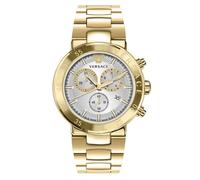 Versace VEPY00820 Urban Mystique Chronograph weiss gold Edelstahl Herren Uhr NEU