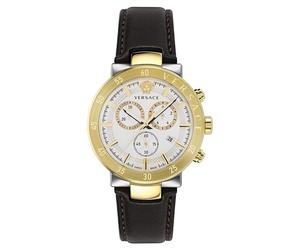 Versace Herren Uhr Armbanduhr Chronograph URBAN MYSTIQUE VEPY01321 Leder