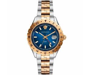 Versace Herren Uhr Armbanduhr Edelstahl Hellenyium GMT V11060017