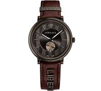 Versace Herren Uhr Armbanduhr V-Circle / The Manifesto Edition VBQ040017 Leder