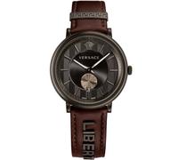 Versace Herren Uhr Armbanduhr V-Circle/The Manifesto Edition VBQ040017 Leder