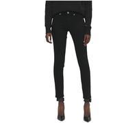 VERSACE JEANS COUTURE Jegging Jackie Jeans mit Metallic-Logo, Schwarz, Schwarz , 29W