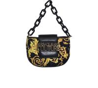 Versace Jeans Couture Little Barock Quilt, Handtasche, Umhängetasche, Schwarz-Gold