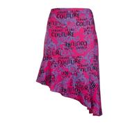 VERSACE JEANS COUTURE Rock Fuchsia/Violett, Logo-Print Baroque all Over, Rockverschluss mit Reißverschluss an der Seite., fuchsia, 42