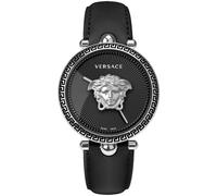 Versace Palazzo Empire Damenuhr schwarz Dial Lederarmband