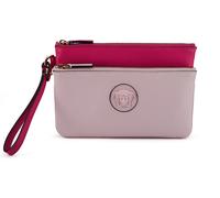 Versace Pink Kalbsleder Clutch Damenhandtasche Einheitsgröße