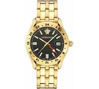 Versace Quarzuhr Greca Time GMT VE7C00723 - Herrenuhr Goldfarben