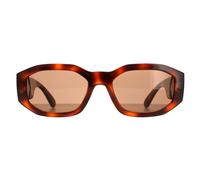 Versace Rectangle Unisex Havanna Dunkelbraun VE4361 Sonnenbrille Einheitsgröße