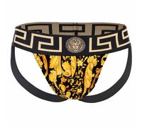 Versace Stretch Organic Jersey Barocco All Over New Logo Jockstrap L