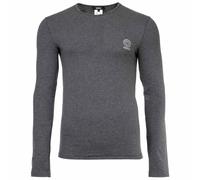 VERSACE Herren Shirt langarm - TOPEKA, Sweatshirt, Rundhals, Stretch Cotton Dunkelgrau L