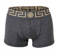 VERSACE Herren Trunks - TOPEKA, Boxershorts, Stretch Cotton, einfarbig Dunkelgrau XL