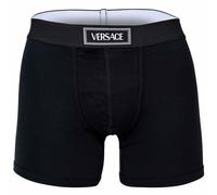 VERSACE Herren Boxershorts - CANETE, Trunks, Stretch Cotton, Logo, einfarbig Schwarz / 2XL XXL Schwarz