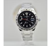 Versace Uhr Armbanduhr Edelstahl Hellenyium GMT V1102/0015 V1102 0015 V11020015