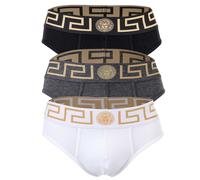 Versace Underpants Tri-Pack Jersey Topeka Bi-Stretch Cotton Organic New Logo Brief L