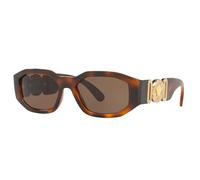 Versace Rectangle Unisex Havanna Dunkelbraun VE4361 Sonnenbrille Einheitsgröße