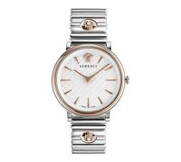 Versace Armbanduhr V-CIRCLE VE81050 Quarz Edelstahl 38 mm Beige VE81050-22-OS