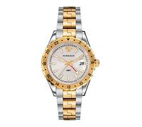 Versace Unisex Erwachsene Analog Quarz Uhr mit Edelstahl Armband V11030015