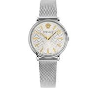VERSACE V CIRCLE DAMENUHR silber EDELSTAHL 38MM VE81005 19