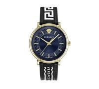 Versace Herren Uhr Armbanduhr V-Circle VE5A01821 Leder