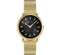 Versace V Circle Medusa Damenarmbanduhr gold schwarz