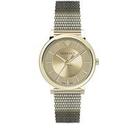 Versace V Circle Unisex Armbanduhr Gold