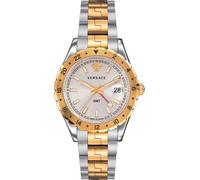 Versace V11030015 Hellenyium GMT silber gold Edelstahl Armband Uhr Herren NEU