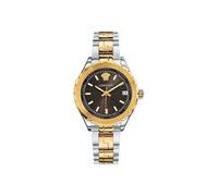 Versace Damen Analog Quarz Uhr mit Edelstahl Armband Hellen V1204 0015