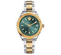 Versace V12050015 Damen Hellenyium Zweifarbige Grüne Uhr Einheitsgröße