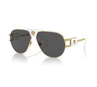 Versace VE 2252 147187 Gold Metall Pilotenbrille Dunkelgrau Standardscheibe