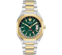Versace VE0I00325 V-Contempo GMT Automatik gold silber grün Edelstahl Herren Uhr
