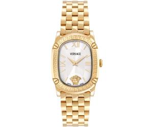 Versace VE1B01525 Greca Couture weiß gold silber Edelstahl Armband Uhr Damen NEU