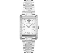 Versace VE1C00722 Tonneau weiss silber Edelstahl Armband Uhr Damen NEU