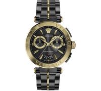 Versace VE1D01620 Aion Chronograph schwarz gold Edelstahl Herren Uhr NEU