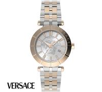 Versace VE2B00521 V-Race silber roségold Edelstahl Armband Uhr Herren Uhr NEU