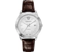 Versace Herren Armbanduhr Univers 43 mm Datumsfenster Armband Leder VE2D00121