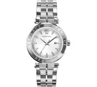 Versace VE2G00321 Aion Indiglo weiss silber Edelstahl Armband Uhr Herren NEU