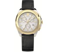 Versace VE3CA0223 Chrono Lady weiß schwarz silber gold Leder Damen Uhr NEU