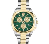 Versace Damen Armbanduhr Chronograph Chrono Lady Bicolor, grün 40 mm VE3CA0723