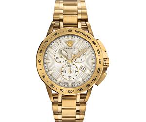 Versace VE3E00721 New Sport Tech Chronograph weiss gold Edelstahl Herren Uhr NEU