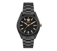 Versace V-Code Quarz 42 mm Herrenuhr schwarz VE6A00925