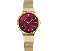 Versace VE8102419 V-Circle Lady rot gold Edelstahl Armband Uhr Damen NEU
