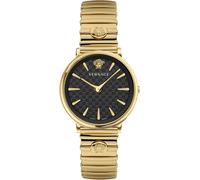 Versace VE8104722 V-Circle Lady schwarz gold Edelstahl Armband Uhr Damen NEU