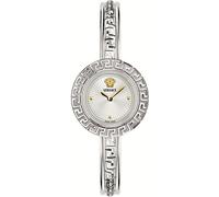Versace VE8C00324 La Greca Set silber blau braun Leder Edelstahl Damen Uhr NEU
