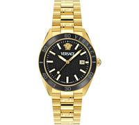 Versace VE8E00624 V-Dome schwarz gold Edelstahl Herren Uhr NEU