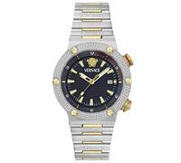 Versace Armbanduhr Herren Greca Logo Diver Blau/Silber-Gold VE8G00424
