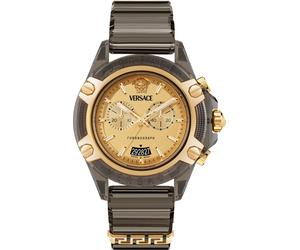 Versace VE8P01025 New Icon Active Chrono schwarz gold transparent Unisex Uhr NEU
