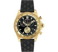 Versace VE9K00224 Chrono X Gent Chronograph gold schwarz PU Herren Uhr NEU