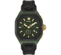 Versace VE9L00625 V-Legend Chrono gold schwarz grün Biokeramik Herren Uhr NEU