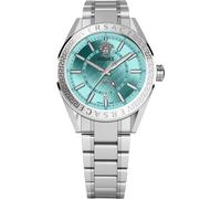 Versace VEAFA0324 V-Code GMT hell blau silber Edelstahl Herren Uhr NEU